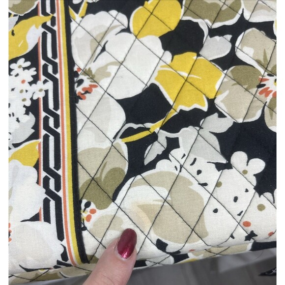 Vera Bradley Laptop Case Retired Dogwood Hard Shell Quilted Yellow Black Multi - Picture 10 of 10